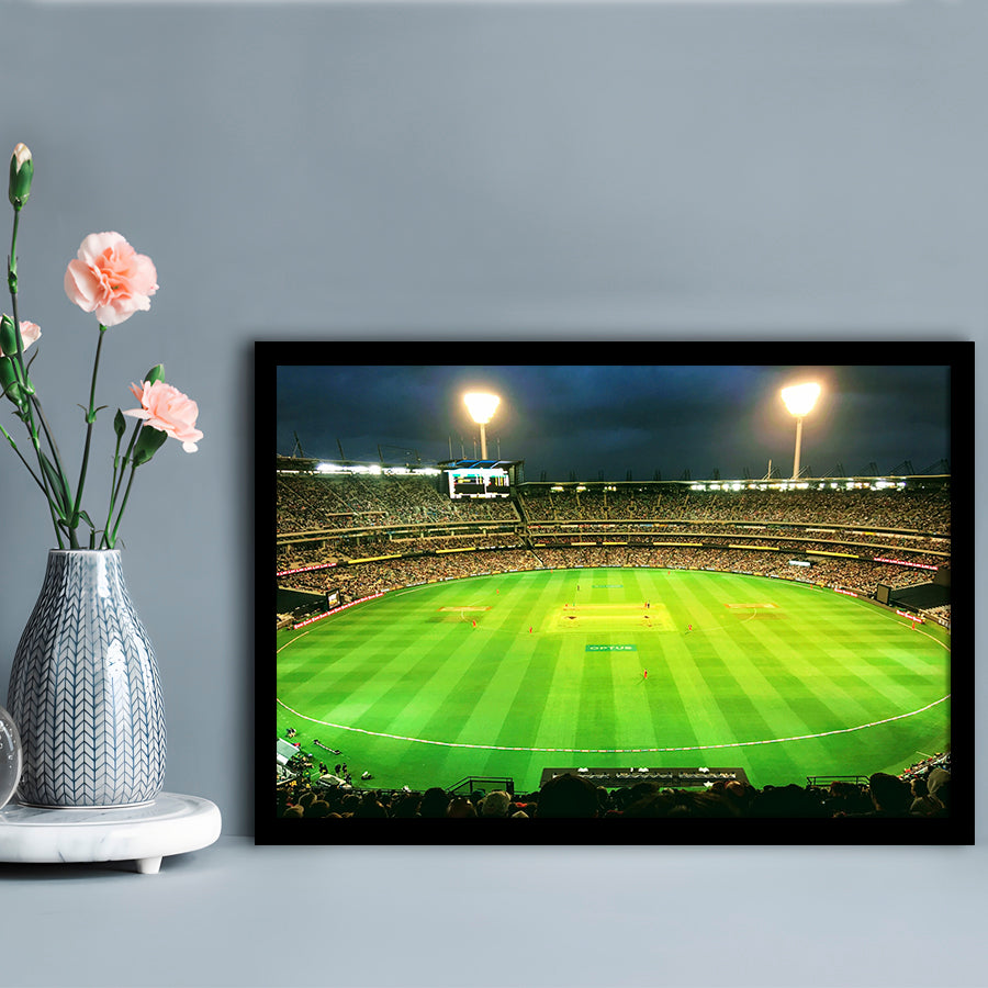 Melbourne Cricket Ground, Stadium Canvas, Sport Art, Gift for him, Framed Art Print Wall Decor, Picture Framed
