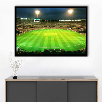 Melbourne Cricket Ground, Stadium Canvas, Sport Art, Gift for him, Framed Art Print Wall Decor, Picture Framed
