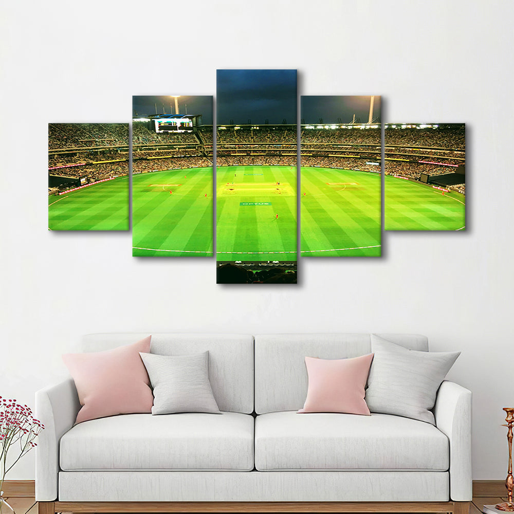 Melbourne Cricket Ground, Stadium Canvas, Sport Art, Gift for him, 5 Panel, Large Canvas, Canvas Print Wall Art