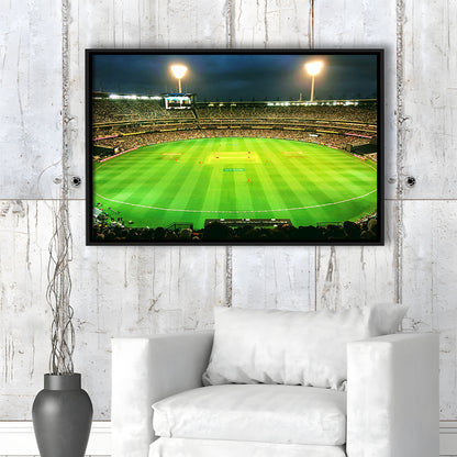 Melbourne Cricket Ground, Stadium Canvas, Sport Art, Framed Canvas Print Wall Art, Floating Frame