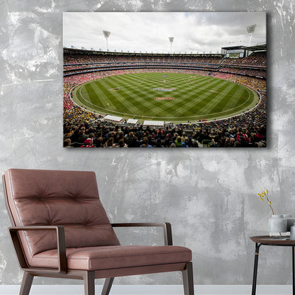 Melbourne Cricket Ground Stadium, Stadium Canvas, Sport Art, Gift for him, Man Cave Decor, Art Print, Canvas Print Wall Art