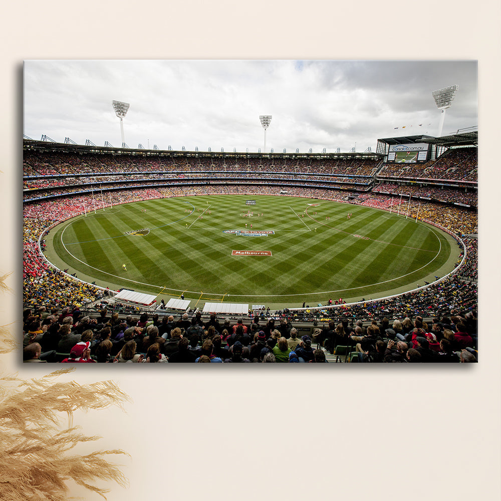 Melbourne Cricket Ground Stadium, Stadium Canvas, Sport Art, Gift for him, Man Cave Decor, Art Print, Canvas Print Wall Art