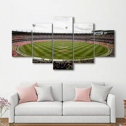 Melbourne Cricket Ground Stadium, Stadium Canvas, Sport Art, Gift for him, 5 Panel, Large Canvas, Canvas Print Wall Art
