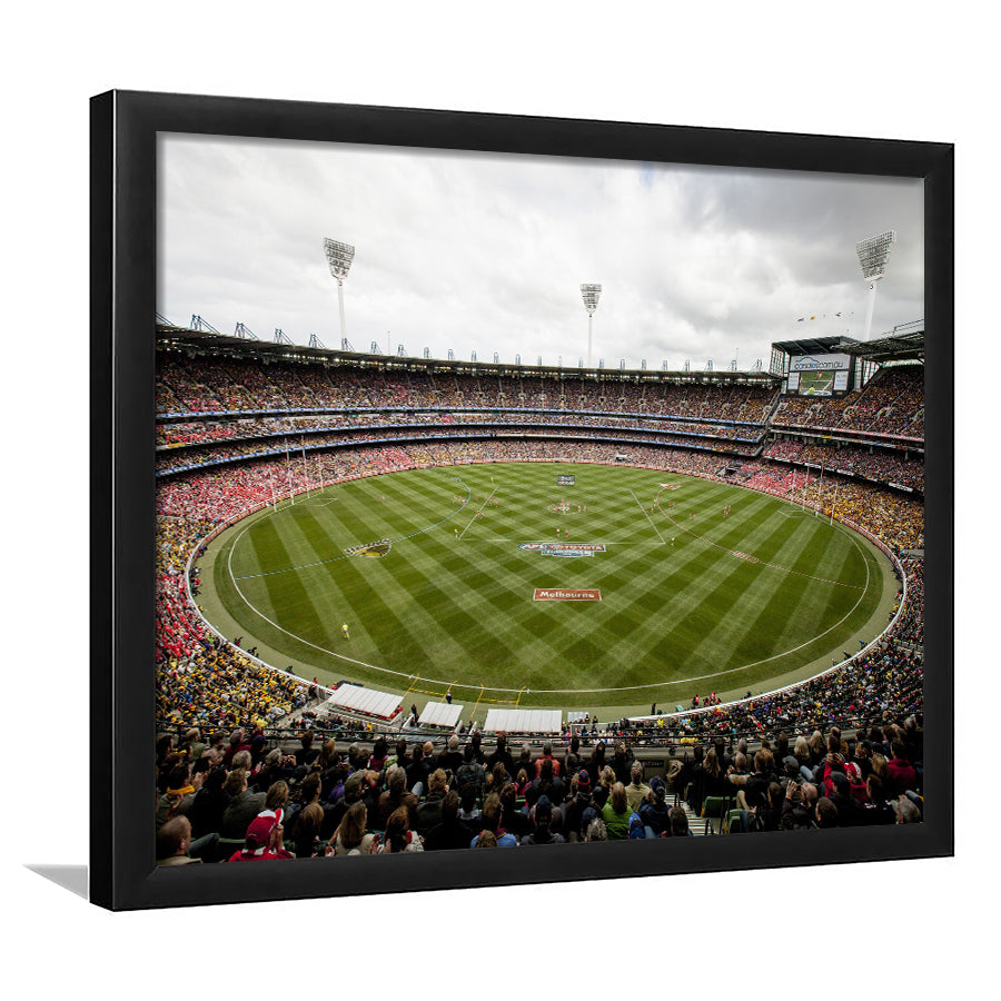 Melbourne Cricket Ground Stadium, Stadium Canvas, Sport Art, Gift for him, Framed Art Print Wall Decor, Picture Framed