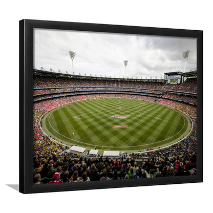 Melbourne Cricket Ground Stadium, Stadium Canvas, Sport Art, Gift for him, Framed Art Print Wall Decor, Picture Framed