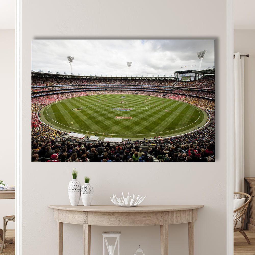 Melbourne Cricket Ground Stadium, Stadium Canvas, Sport Art, Gift for him, Man Cave Decor, Art Print, Canvas Print Wall Art