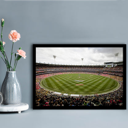 Melbourne Cricket Ground Stadium, Stadium Canvas, Sport Art, Gift for him, Framed Art Print Wall Decor, Picture Framed