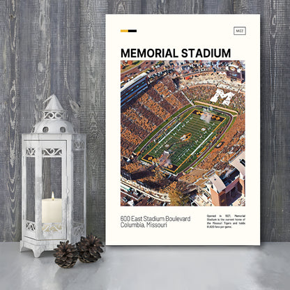 Memorial Stadium Print, Missouri Tigers Stadium Canvas Art, Fan Gifts, Sport Art, Canvas Print Wall Art