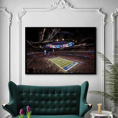 Mercedes Benz Stadium, Stadium Canvas, Sport Art, Fan Gifts, Framed Art Print Wall Decor, Picture Framed