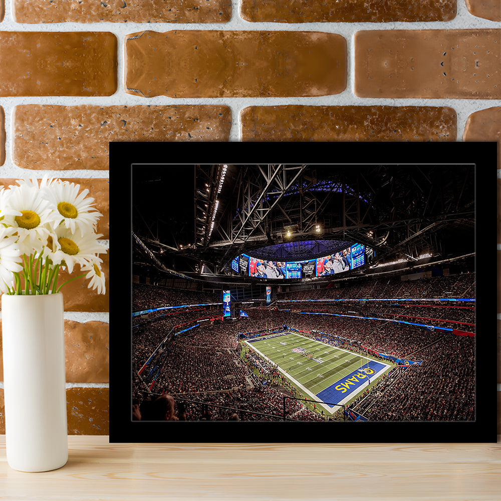 Mercedes Benz Stadium, Stadium Canvas, Sport Art, Fan Gifts, Framed Art Print Wall Decor, Picture Framed