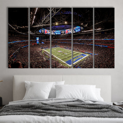 Mercedes Benz Stadium, Stadium Canvas, Sport Art, Fan Gifts, 5 Panel B, Extra Large Canvas, Canvas Print Wall Art