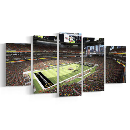 Mercedes Benz Stadium, Stadium Canvas, Sport Art, Gift for him, 5 Panel, Large Canvas, Canvas Print Wall Art