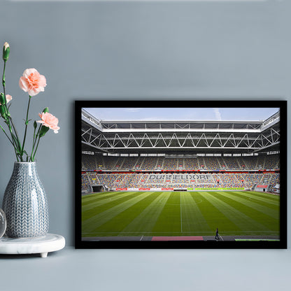 Merkur Spiel Arena, Stadium Canvas, Sport Art, Gift for him, Framed Art Print Wall Decor, Picture Framed