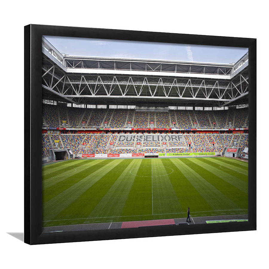 Merkur Spiel Arena, Stadium Canvas, Sport Art, Gift for him, Framed Art Print Wall Decor, Picture Framed