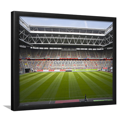 Merkur Spiel Arena, Stadium Canvas, Sport Art, Gift for him, Framed Art Print Wall Decor, Picture Framed