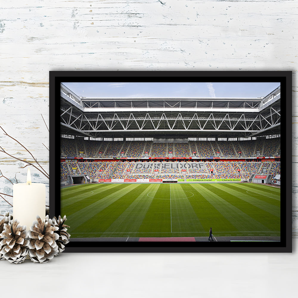 Merkur Spiel Arena, Stadium Canvas, Sport Art, Framed Canvas Print Wall Art, Floating Frame