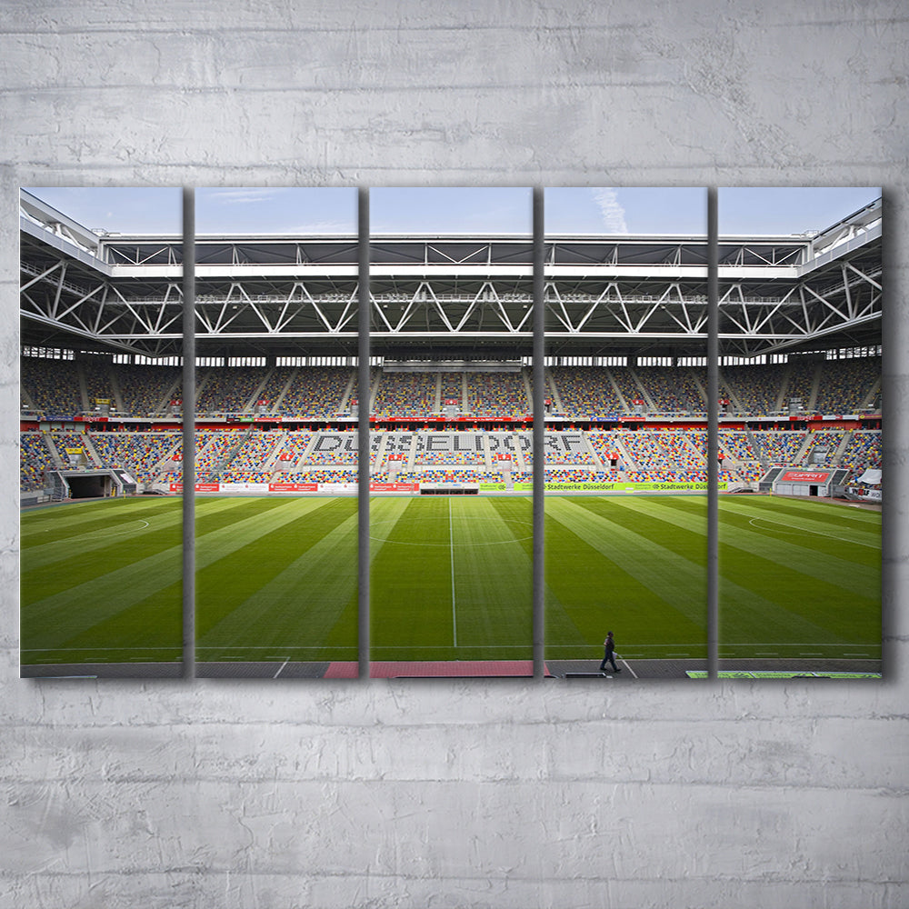 Merkur Spiel Arena, Stadium Canvas, Sport Art, 5 Panel B, Extra Large Canvas, Canvas Print Wall Art