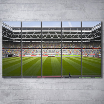 Merkur Spiel Arena, Stadium Canvas, Sport Art, 5 Panel B, Extra Large Canvas, Canvas Print Wall Art