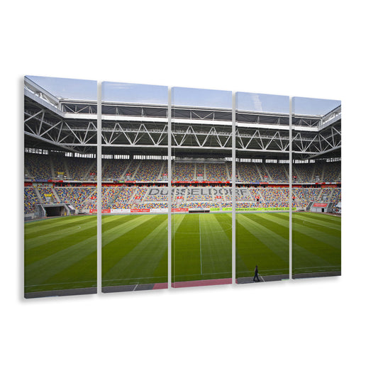 Merkur Spiel Arena, Stadium Canvas, Sport Art, 5 Panel B, Extra Large Canvas, Canvas Print Wall Art