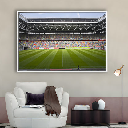 Merkur Spiel Arena, Stadium Canvas, Sport Art, Framed Canvas Print Wall Art, Floating Frame