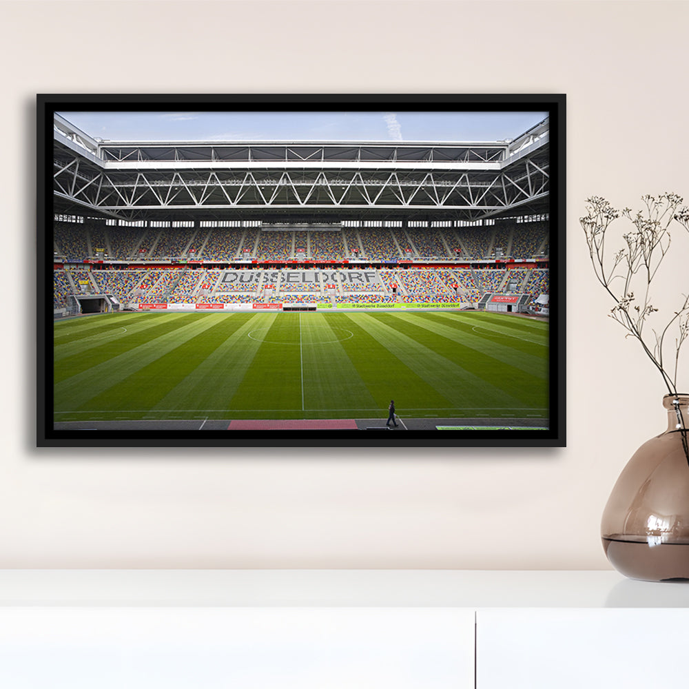 Merkur Spiel Arena, Stadium Canvas, Sport Art, Framed Canvas Print Wall Art, Floating Frame