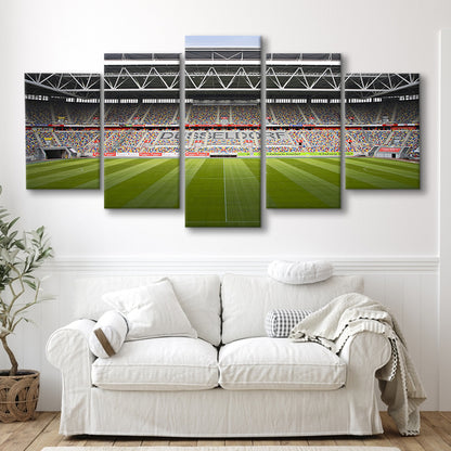 Merkur Spiel Arena, Stadium Canvas, Sport Art, Gift for him, 5 Panel, Large Canvas, Canvas Print Wall Art