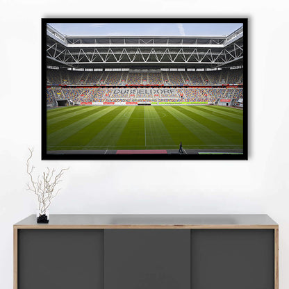 Merkur Spiel Arena, Stadium Canvas, Sport Art, Gift for him, Framed Art Print Wall Decor, Picture Framed