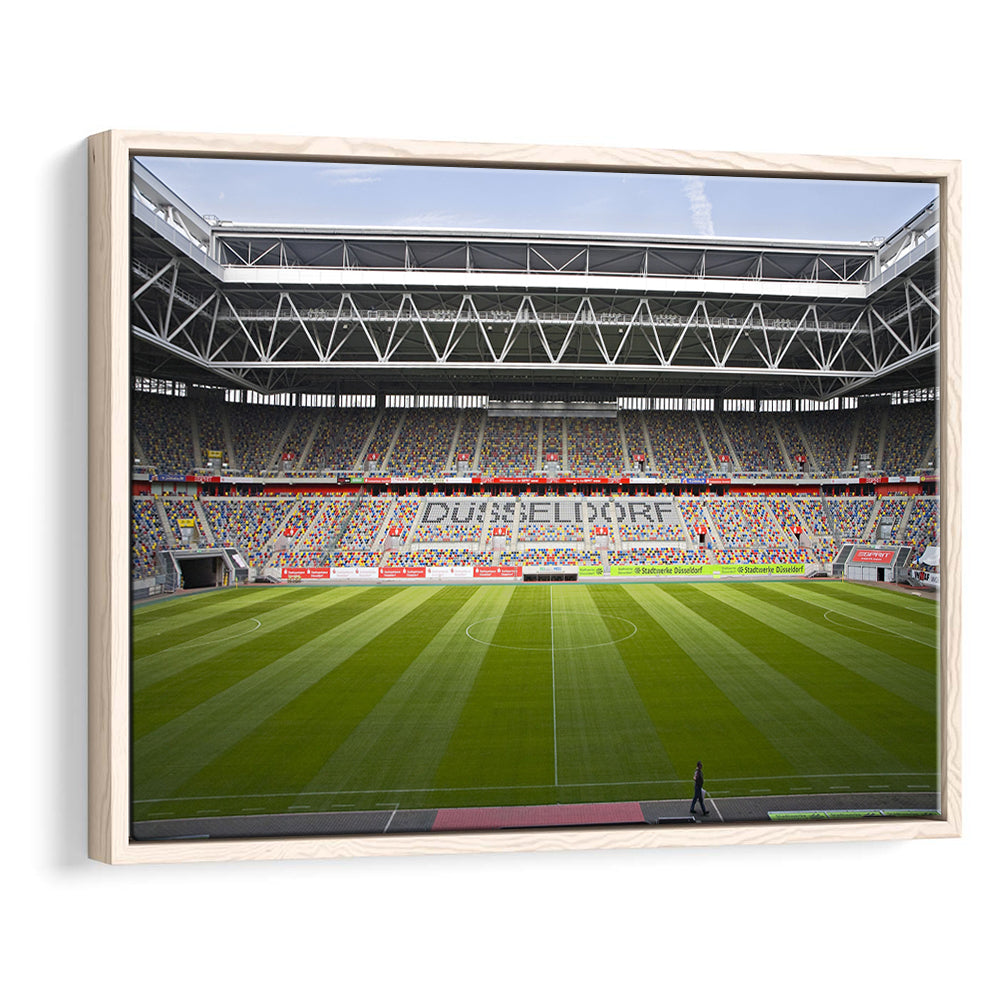 Merkur Spiel Arena, Stadium Canvas, Sport Art, Framed Canvas Print Wall Art, Floating Frame