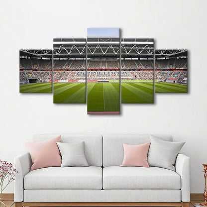 Merkur Spiel Arena, Stadium Canvas, Sport Art, Gift for him, 5 Panel, Large Canvas, Canvas Print Wall Art