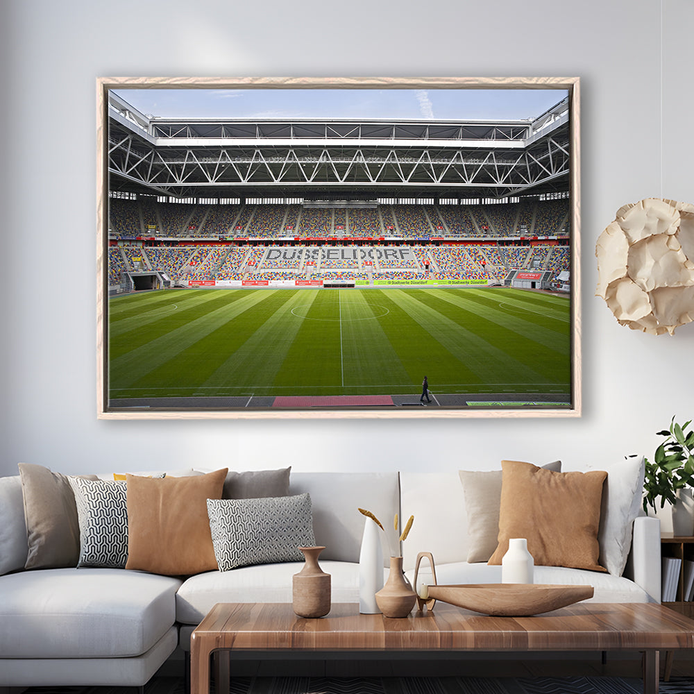 Merkur Spiel Arena, Stadium Canvas, Sport Art, Framed Canvas Print Wall Art, Floating Frame