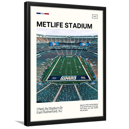 MetLife Stadium Print, Giants Stadium Art, Gifts for him, Sport Art, Framed Art Print Wall Decor