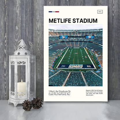 MetLife Stadium Print, Giants Stadium Canvas Art, Fan Gifts, Sport Art, Canvas Print Wall Art