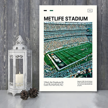 MetLife Stadium Print, New York Jets Stadium Canvas Art, Fan Gifts, Sport Art, Canvas Print Wall Art