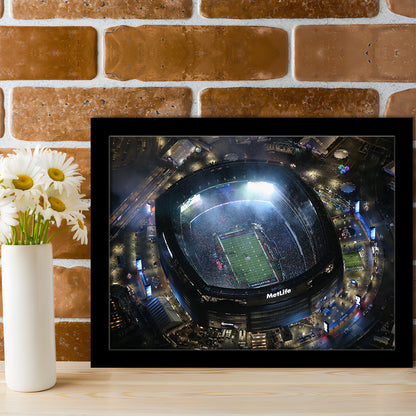 MetLife Stadium, Stadium Canvas, Sport Art, Gift for him, Framed Art Print Wall Decor, Picture Framed