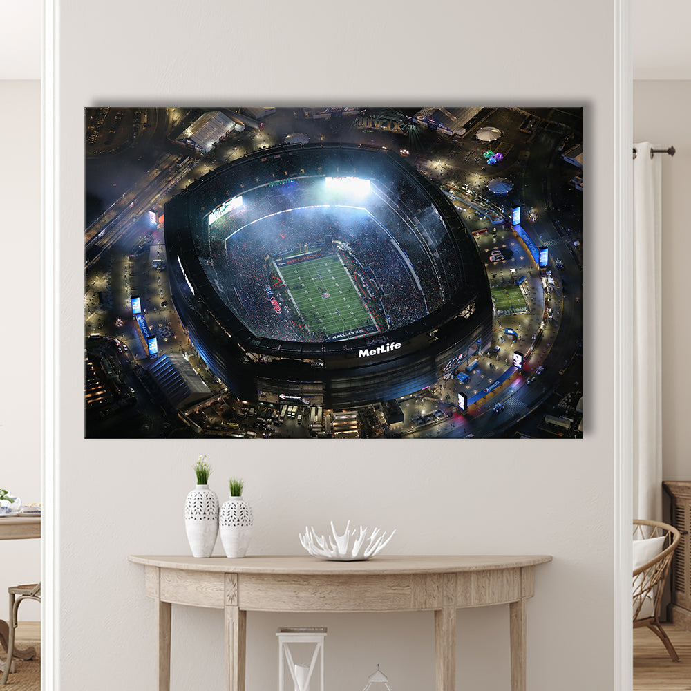 MetLife Stadium, Stadium Canvas, Sport Art, Gift for him, Man Cave Decor, Art Print, Canvas Print Wall Art