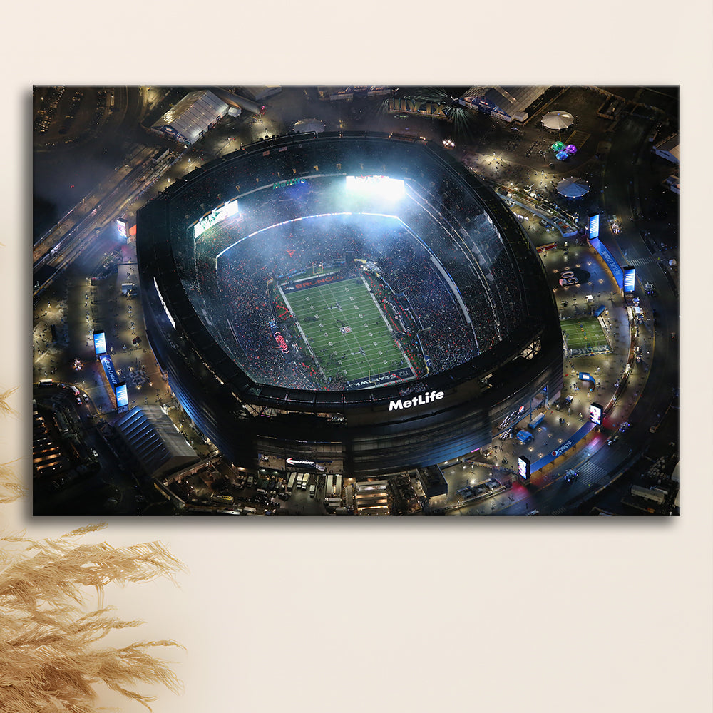 MetLife Stadium, Stadium Canvas, Sport Art, Gift for him, Man Cave Decor, Art Print, Canvas Print Wall Art