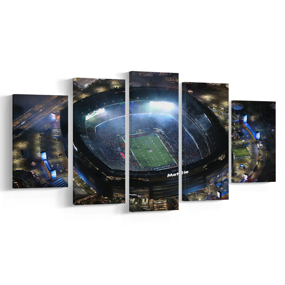 MetLife Stadium, Stadium Canvas, Sport Art, Gift for him, 5 Panel, Large Canvas, Canvas Print Wall Art