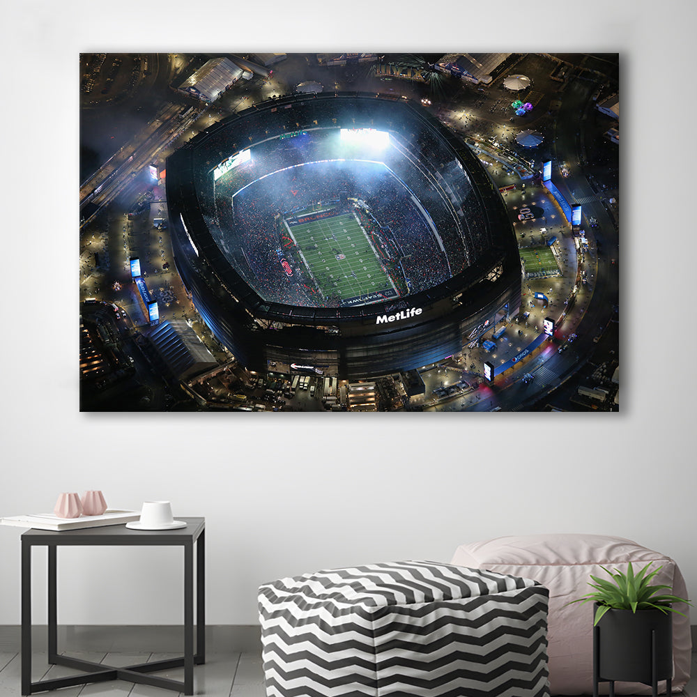 MetLife Stadium, Stadium Canvas, Sport Art, Gift for him, Man Cave Decor, Art Print, Canvas Print Wall Art