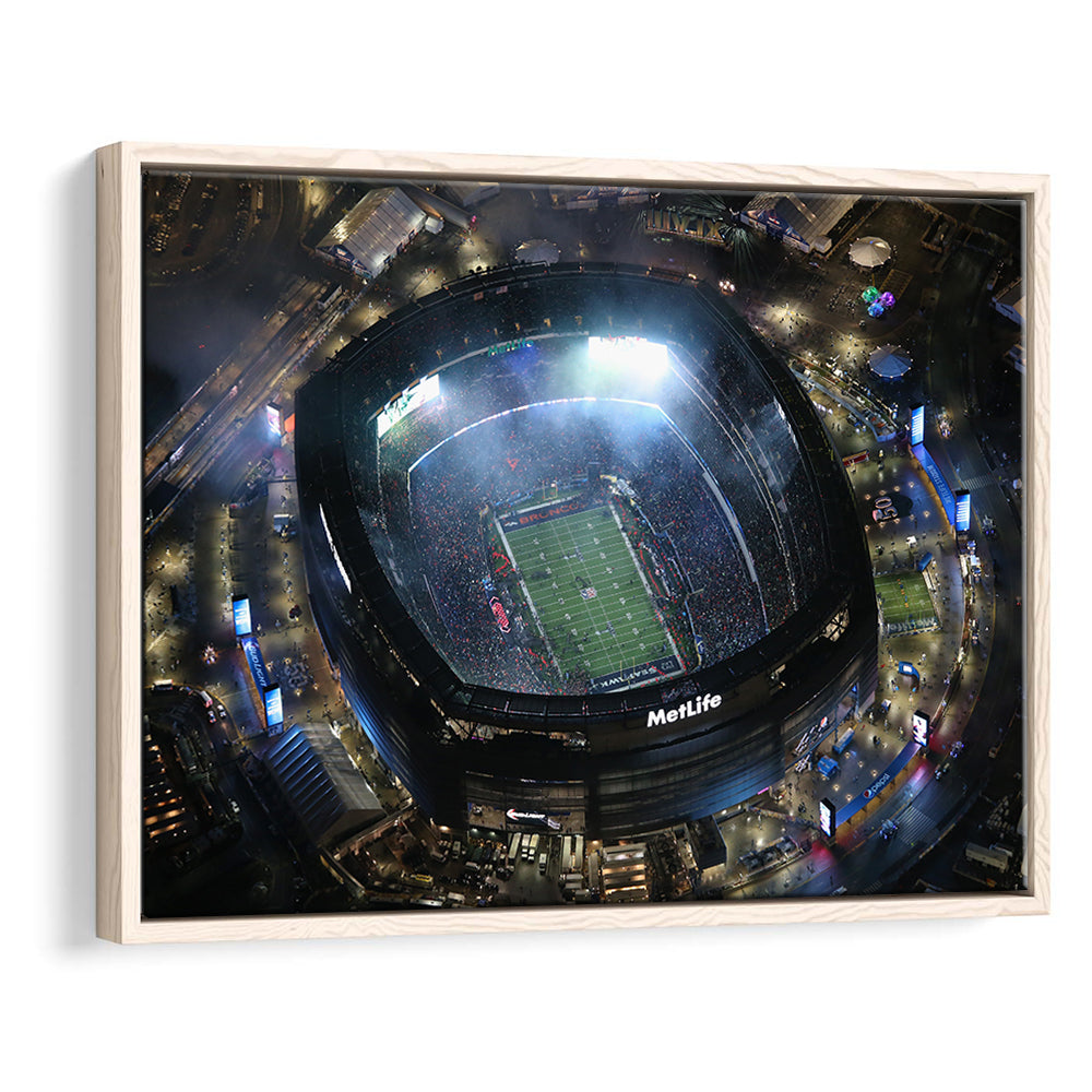 MetLife Stadium, Stadium Canvas, Sport Art, Framed Canvas Print Wall Art, Floating Frame