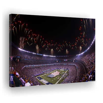 Metlife Stadium Giants, Stadium Canvas, Sport Art, Gift for him, Man Cave Decor, Art Print, Canvas Print Wall Art