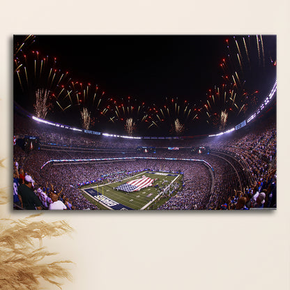 Metlife Stadium Giants, Stadium Canvas, Sport Art, Gift for him, Man Cave Decor, Art Print, Canvas Print Wall Art