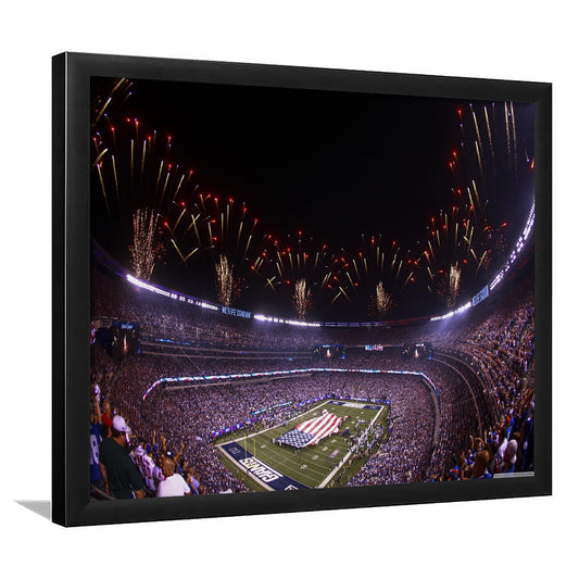 Metlife Stadium Giants, Stadium Canvas, Sport Art, Gift for him, Framed Art Print Wall Decor, Picture Framed