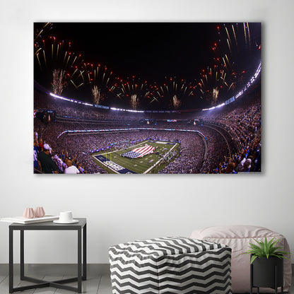 Metlife Stadium Giants, Stadium Canvas, Sport Art, Gift for him, Man Cave Decor, Art Print, Canvas Print Wall Art