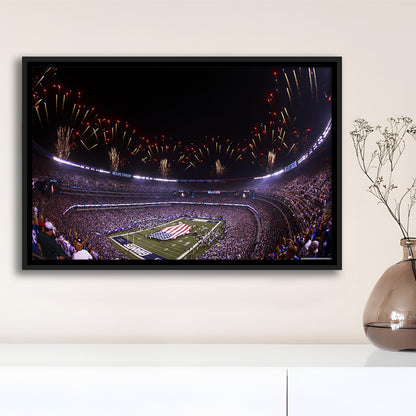 Metlife Stadium Giants, Stadium Canvas, Sport Art, Framed Canvas Print Wall Art, Floating Frame