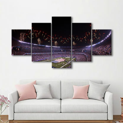 Metlife Stadium Giants, Stadium Canvas, Sport Art, Gift for him, 5 Panel, Large Canvas, Canvas Print Wall Art