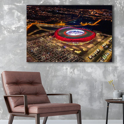 Metropolitano Stadium Aerial View, Stadium Canvas, Sport Art, Gift for him, Man Cave Decor, Art Print, Canvas Print Wall Art