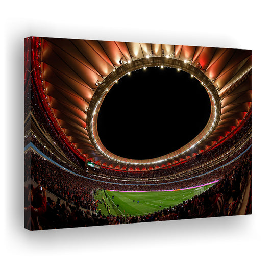 Metropolitano Stadium, Stadium Canvas, Sport Art, Gift for him, Man Cave Decor, Art Print, Canvas Print Wall Art