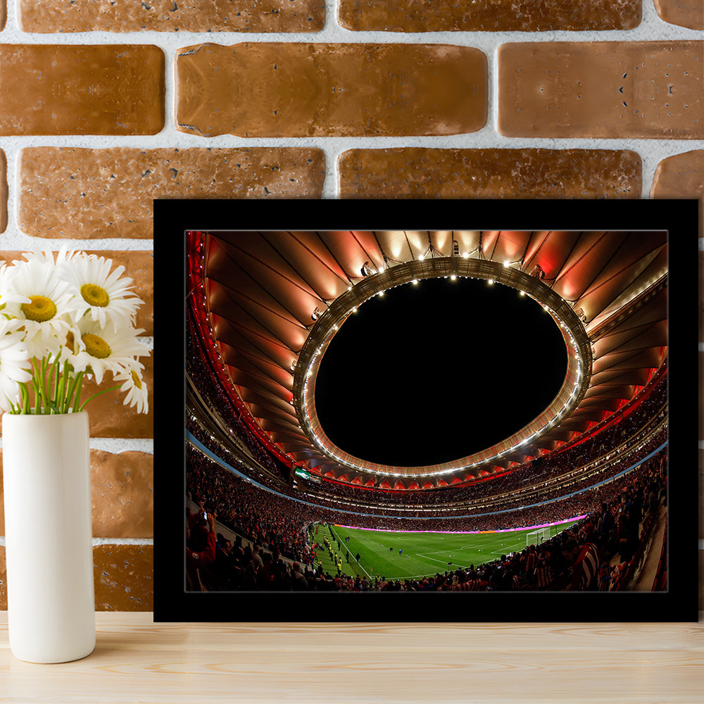 Metropolitano Stadium, Stadium Canvas, Sport Art, Gift for him, Framed Art Print Wall Decor, Picture Framed