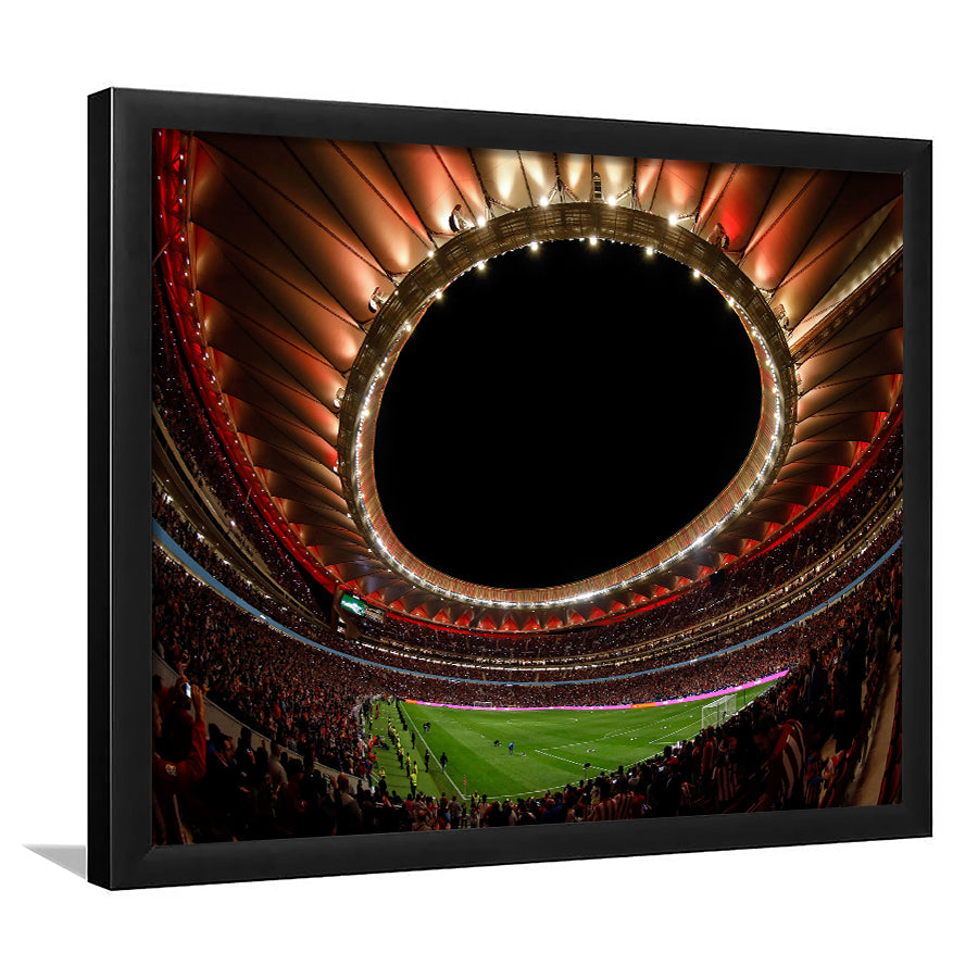 Metropolitano Stadium, Stadium Canvas, Sport Art, Gift for him, Framed Art Print Wall Decor, Picture Framed