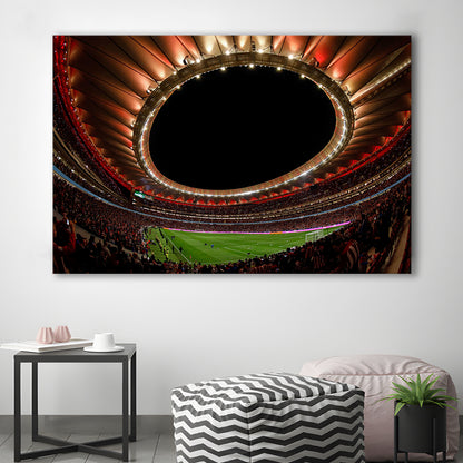 Metropolitano Stadium, Stadium Canvas, Sport Art, Gift for him, Man Cave Decor, Art Print, Canvas Print Wall Art